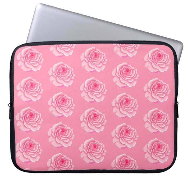 Pink roses laptop fodral (Framsidan)
