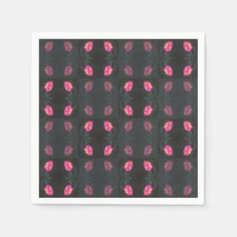 Pink Roses Pattern Pappersservett
