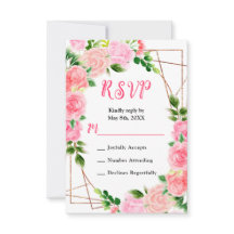 Pink Roses with Foliage Wedding