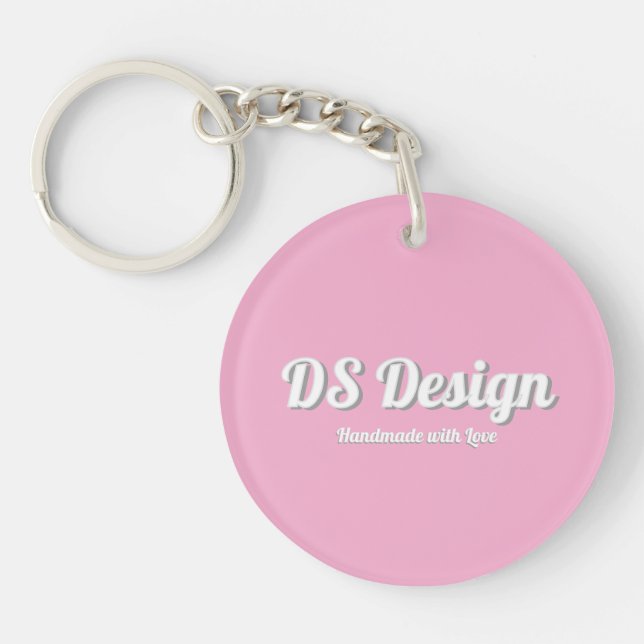 Pink Round Keychain (Framsidan)