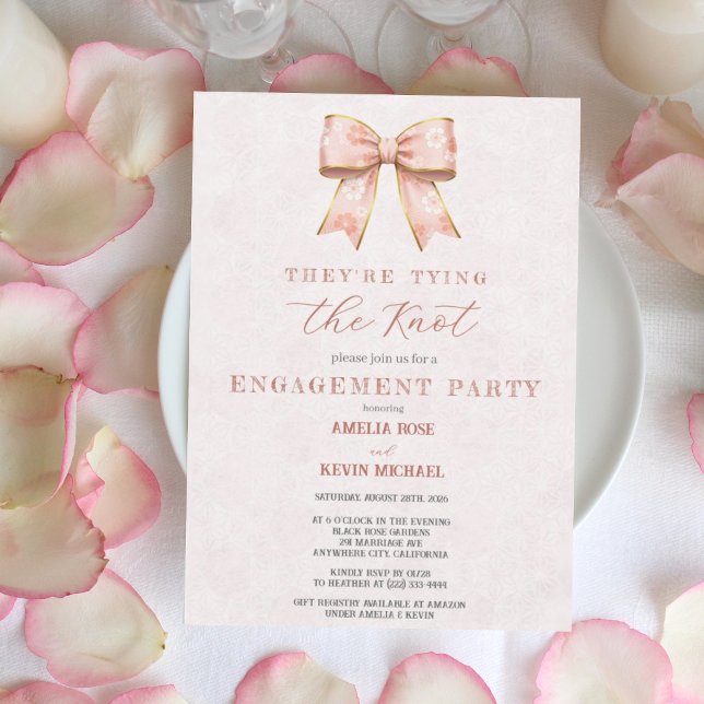 Pink Sakura Ribbon – Japanese-Inspired  Inbjudningar (Skapare uppladdad)