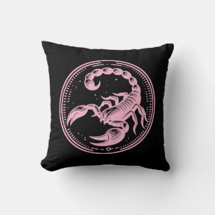 Pink Scorpion Astrologi Zodiaktecken Skorpionen Kudde
