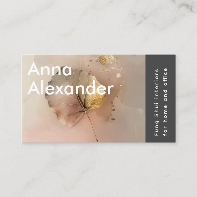 Pink Serenity Design 3 Visitkort (Framsida)