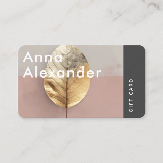 Pink Serenity Design 4 Gift Card Visitkort (Framsida)