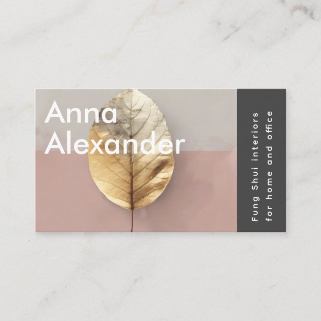 Pink Serenity Design 4 Visitkort (Framsida)