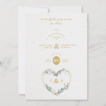 Pink Shades Heart Luxury Romantic Botanical Floral