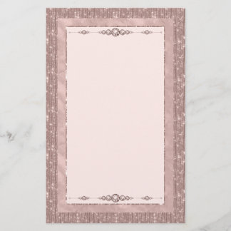 Pink Showgirl Glam Romance Stationery Brevpapper