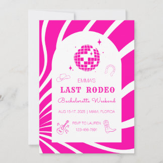 Pink Sista Rodeo Sängkammarweekend Inbjudan