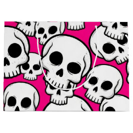 Pink Skull Pattern Gift Bag 