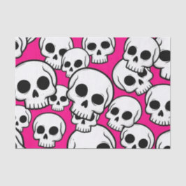 Pink Skull Pattern Tissue Paper