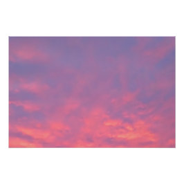 Pink Sky Photography Perfect Poster