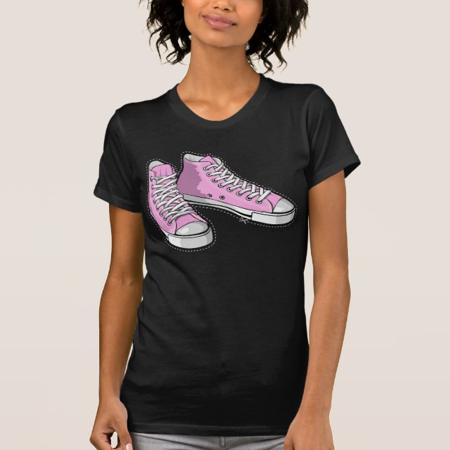 Pink sneakers t shirt (Framsida)