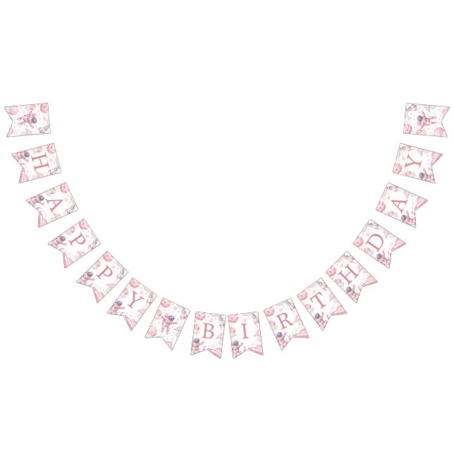 Pink Space 1st Trip Around the Sun Banner Vimplar (Alla)