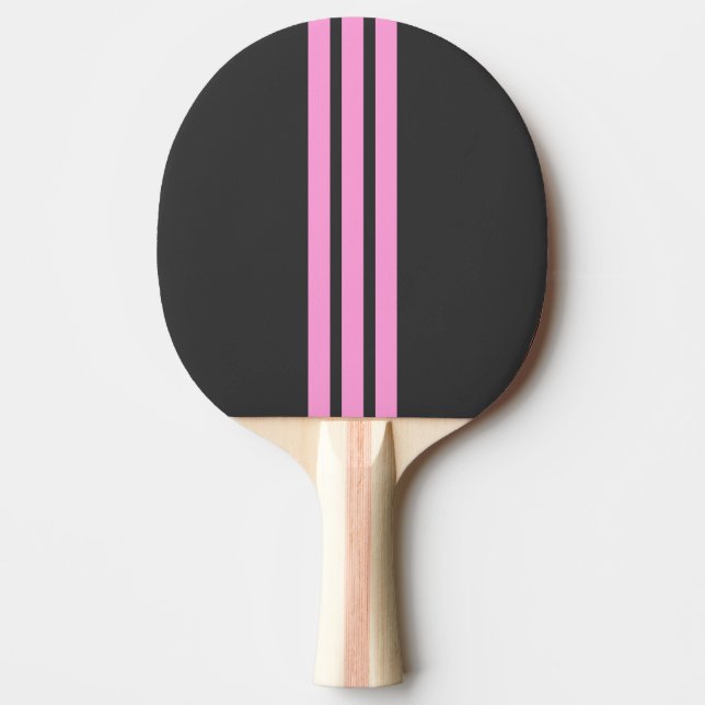 Pink Sport Stripe Ping Pong Paddle Pingisracket (Framsidan)