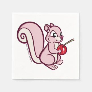 Pink Squirrel Napkin Pappersservett