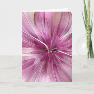 "Pink Star Wildflower" av Nan Engen Grattiskort Kort