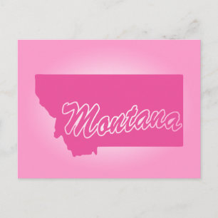 Pink State Montana vykort