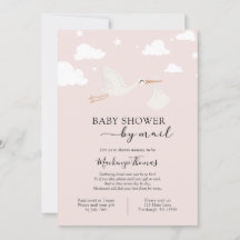 Pink Stork Baby Shower via Post