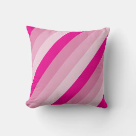 Pink striped cushion kudde