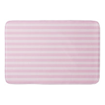 Pink Stripes Bath Mat
