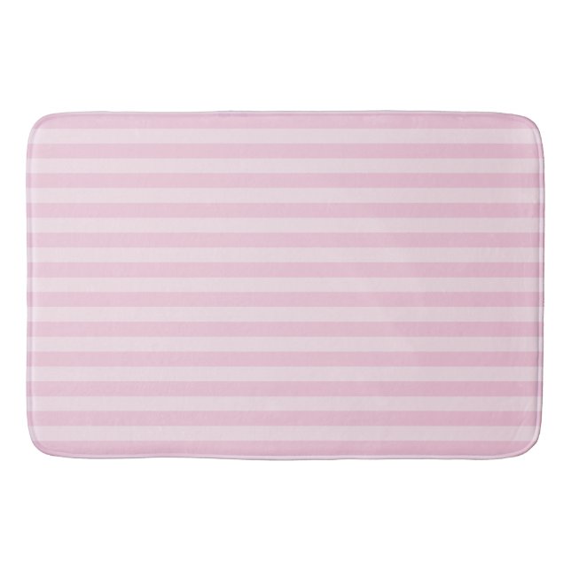 Pink Stripes Bath Mat Badrumsmatta (Framsidan)