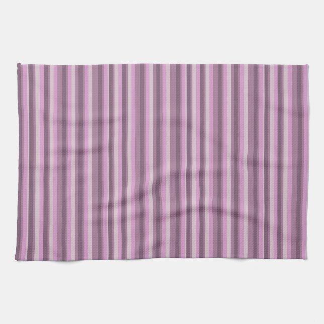 Pink stripes kökshandduk (Horisontell)