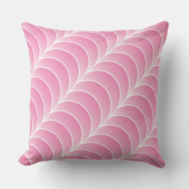 pink strips throw pillow kudde
