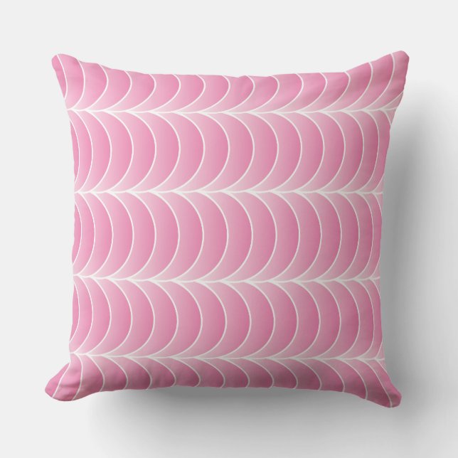 pink strips throw pillow kudde (Framsida)