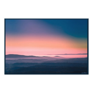 Pink Sunrise Hot Springs National Park, Arkansas Fototryck