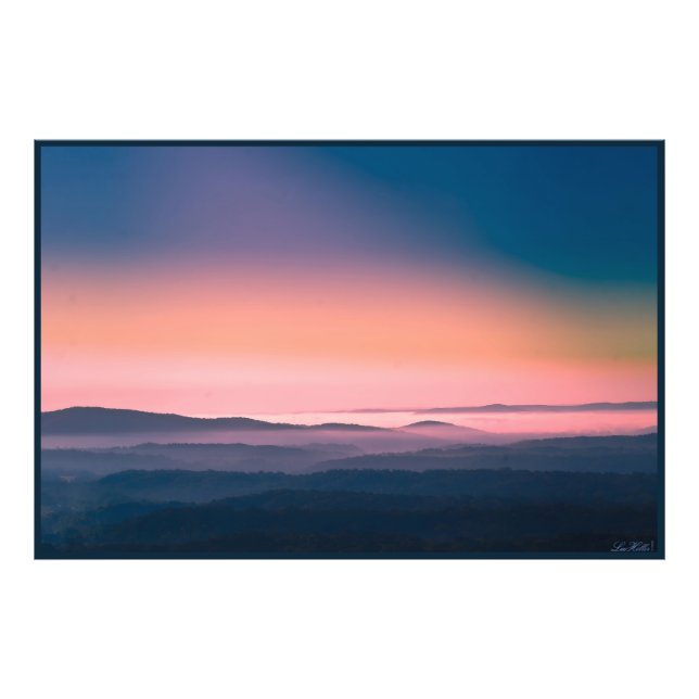 Pink Sunrise Hot Springs National Park, Arkansas Fototryck (Framsidan)