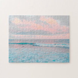 Pink Sunset and Ocean Pussel
