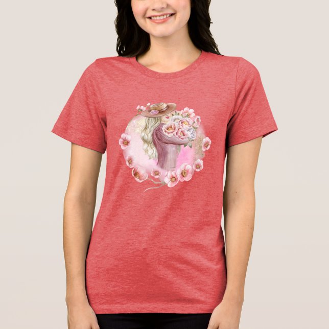 pink t shrt shirt (Framsida)