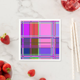 Pink tartan Fabric Pattern Cloth Madras Pappersservett