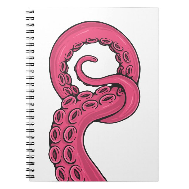 Pink Tentacle Anteckningsbok (Framsidan)