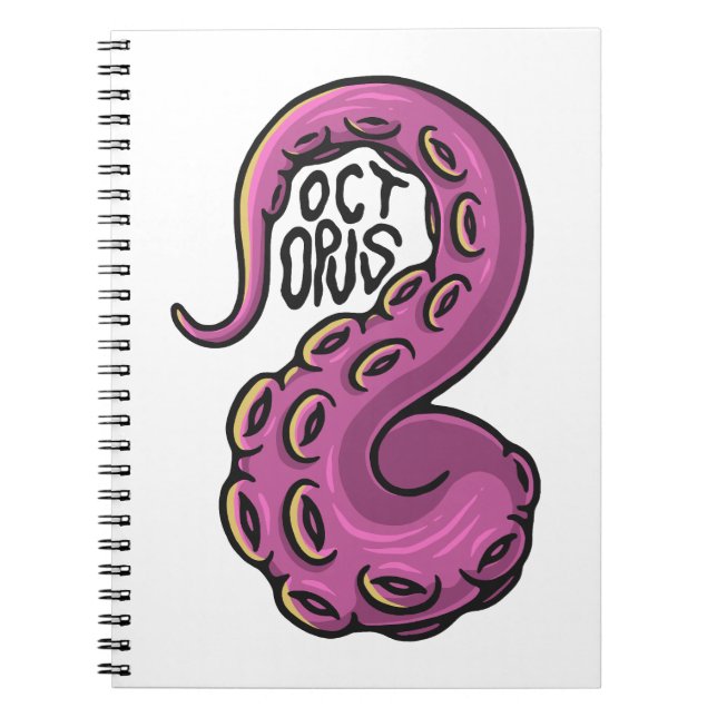 Pink Tentacle Anteckningsbok (Framsidan)