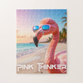 PINK THINKER Flamingo Pink Pussel