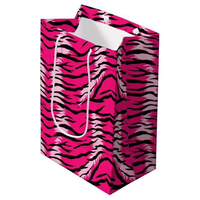 Pink Tiger Animal Skin Pattern Design  (Framsidan Vinklad)