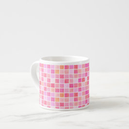 Pink Tiles Espresso Cup Espressomugg
