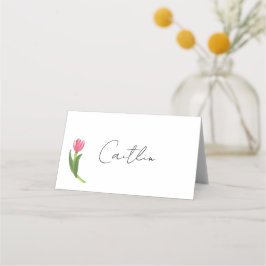 Pink Tulip Place Cards Placeringskort