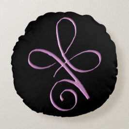 Pink Unconditional Love Rund Kudde