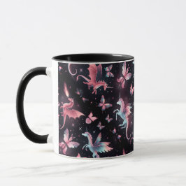 Pink Unicorn Dragon Mix Mugg