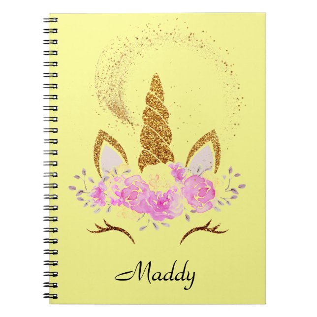 PINK UNICORN POCKET FOLDER ANTECKNINGSBOK (Framsidan)
