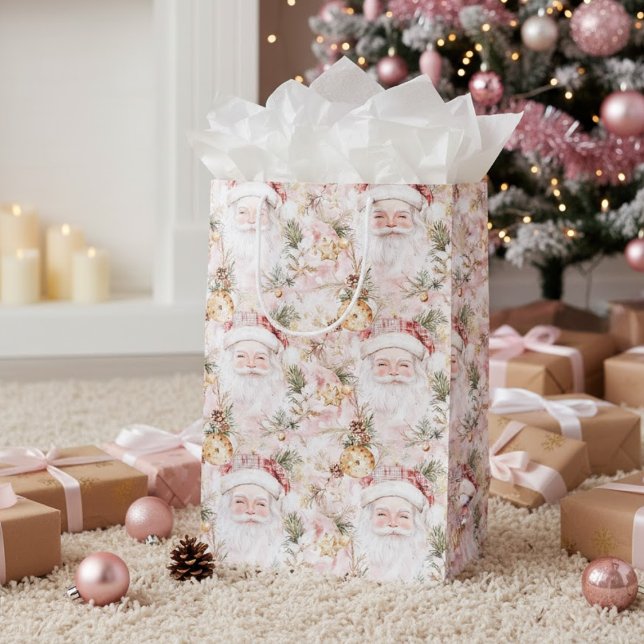 Pink Victorian Santa Claus Christmas Holiday  (Skapare uppladdad)