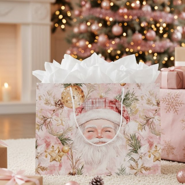 Pink Victorian Santa Claus Christmas Holiday (Skapare uppladdad)