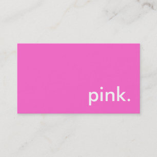 pink. visitkort