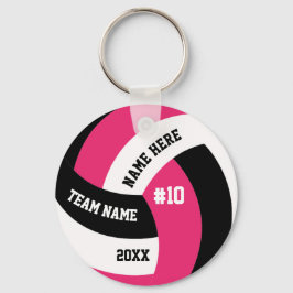 Pink Volleyball Keychains Bulk Cheap Girls Player Nyckelring