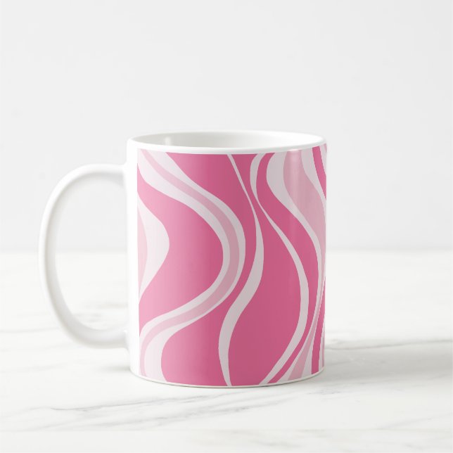 Pink Waves Mug Kaffemugg (Vänster)