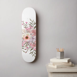 Pink Wedding Bouquet Mini Skateboard Bräda 18,5 Cm