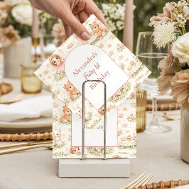 Pink Whimsical Fairy Birthday Pappersservett