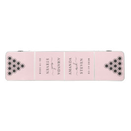 Pink Whisper & Svarta Par Namn med Bröllopsdatum